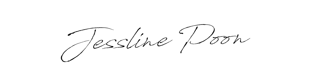 Design your own signature with our free online signature maker. With this signature software, you can create a handwritten (Antro_Vectra) signature for name Jessline Poon. Jessline Poon signature style 6 images and pictures png