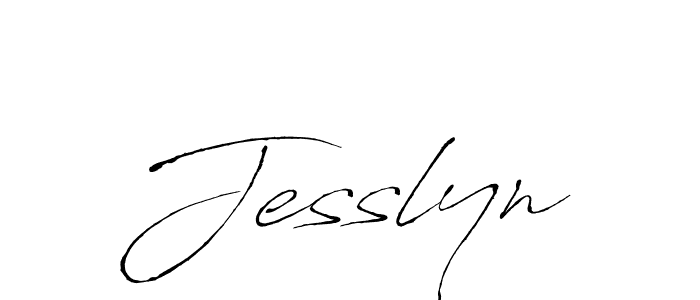 Jesslyn stylish signature style. Best Handwritten Sign (Antro_Vectra) for my name. Handwritten Signature Collection Ideas for my name Jesslyn. Jesslyn signature style 6 images and pictures png