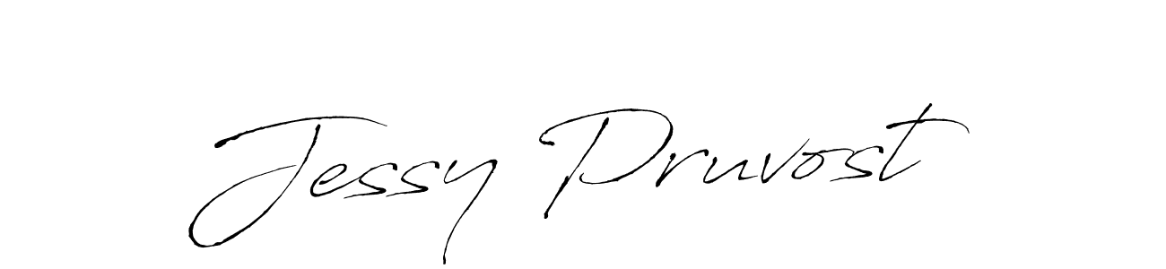 How to make Jessy Pruvost name signature. Use Antro_Vectra style for creating short signs online. This is the latest handwritten sign. Jessy Pruvost signature style 6 images and pictures png