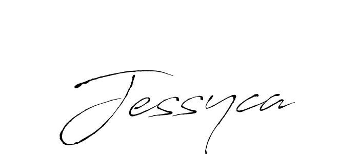 Use a signature maker to create a handwritten signature online. With this signature software, you can design (Antro_Vectra) your own signature for name Jessyca. Jessyca signature style 6 images and pictures png