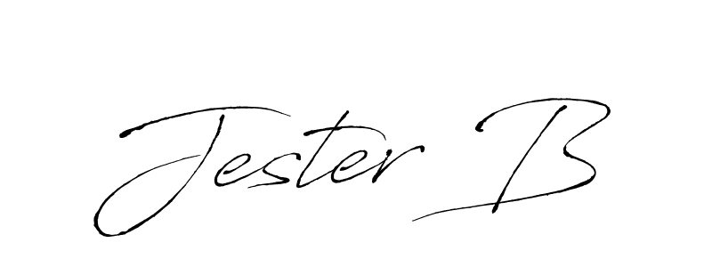 Design your own signature with our free online signature maker. With this signature software, you can create a handwritten (Antro_Vectra) signature for name Jester B. Jester B signature style 6 images and pictures png