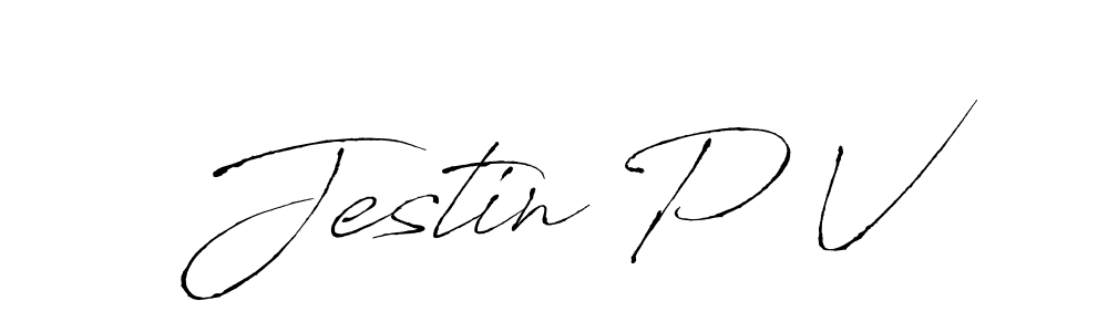 This is the best signature style for the Jestin P V name. Also you like these signature font (Antro_Vectra). Mix name signature. Jestin P V signature style 6 images and pictures png