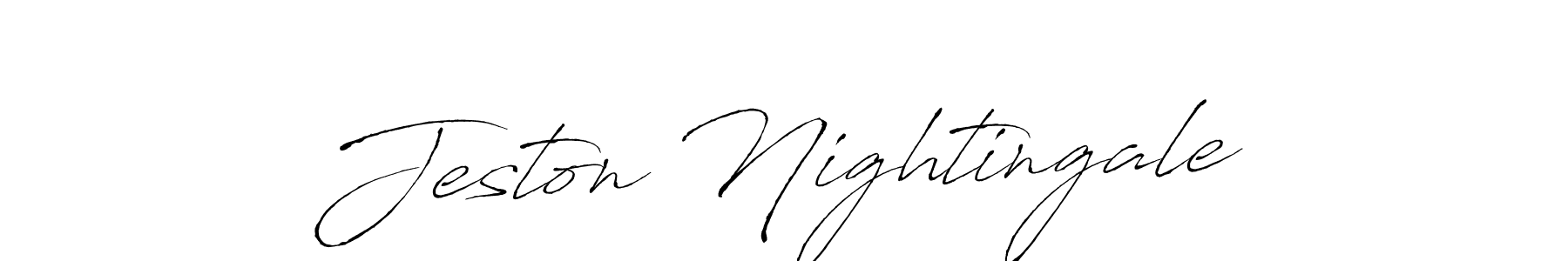 How to Draw Jeston Nightingale signature style? Antro_Vectra is a latest design signature styles for name Jeston Nightingale. Jeston Nightingale signature style 6 images and pictures png