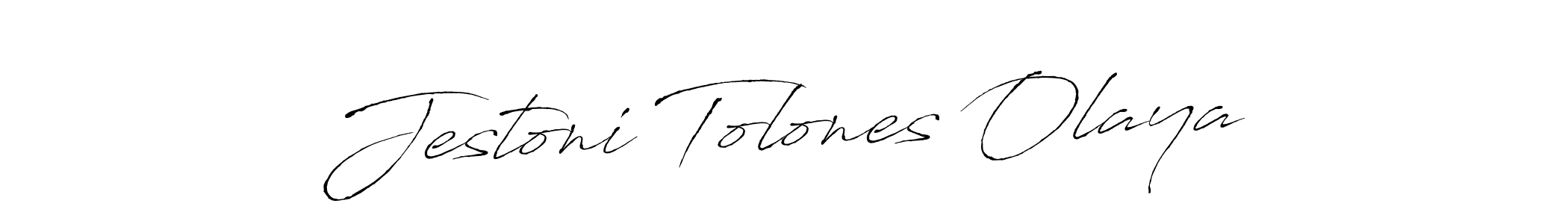 Use a signature maker to create a handwritten signature online. With this signature software, you can design (Antro_Vectra) your own signature for name Jestoni Tolones Olaya. Jestoni Tolones Olaya signature style 6 images and pictures png