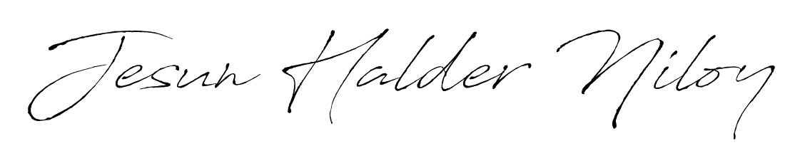 Transform the name Jesun Halder Niloy into a signature masterpiece using Antro_Vectra font. Ideal for photographers, artists, and creators looking for watermarks. Jesun Halder Niloy signature style 6 images and pictures png