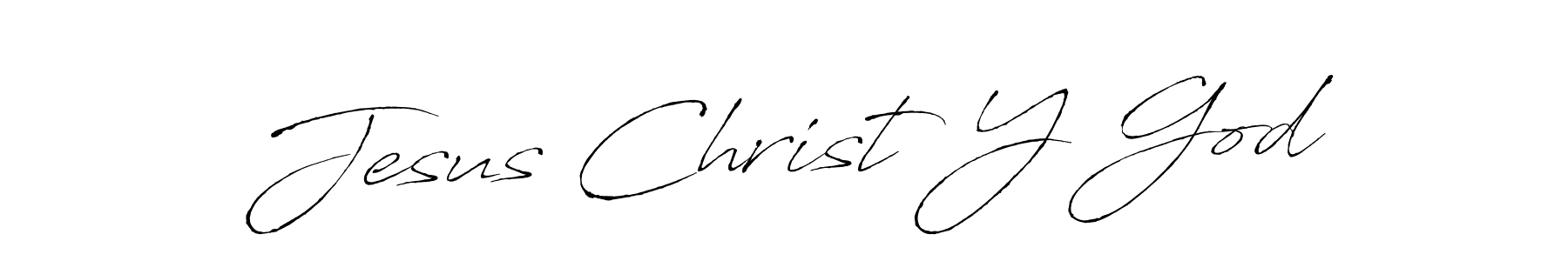 Antro_Vectra is a professional signature style that is perfect for those who want to add a touch of class to their signature. It is also a great choice for those who want to make their signature more unique. Get Jesus Christ Y God name to fancy signature for free. Jesus Christ Y God signature style 6 images and pictures png