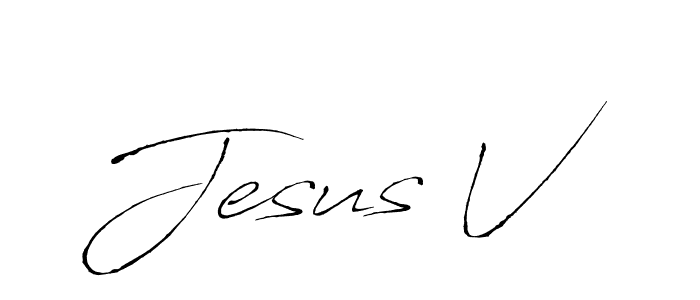 Also we have Jesus V name is the best signature style. Create professional handwritten signature collection using Antro_Vectra autograph style. Jesus V signature style 6 images and pictures png