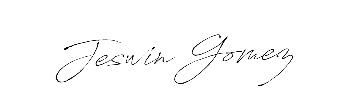 You should practise on your own different ways (Antro_Vectra) to write your name (Jeswin Gomez) in signature. don't let someone else do it for you. Jeswin Gomez signature style 6 images and pictures png