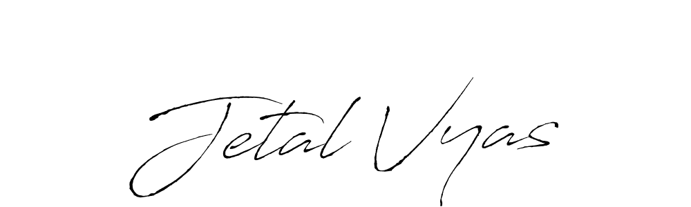Make a beautiful signature design for name Jetal Vyas. Use this online signature maker to create a handwritten signature for free. Jetal Vyas signature style 6 images and pictures png