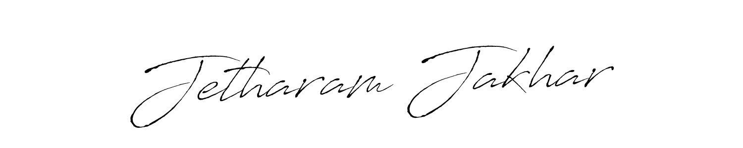 Make a beautiful signature design for name Jetharam Jakhar. With this signature (Antro_Vectra) style, you can create a handwritten signature for free. Jetharam Jakhar signature style 6 images and pictures png