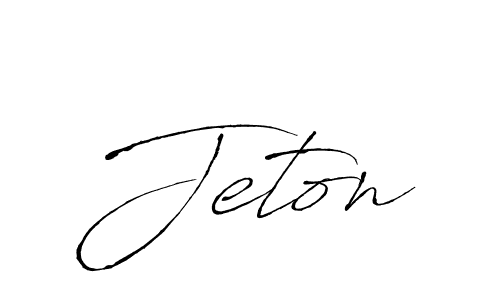 Also we have Jeton name is the best signature style. Create professional handwritten signature collection using Antro_Vectra autograph style. Jeton signature style 6 images and pictures png