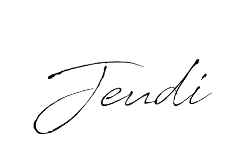 if you are searching for the best signature style for your name Jeudi. so please give up your signature search. here we have designed multiple signature styles  using Antro_Vectra. Jeudi signature style 6 images and pictures png