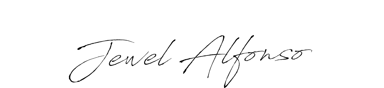 How to make Jewel Alfonso name signature. Use Antro_Vectra style for creating short signs online. This is the latest handwritten sign. Jewel Alfonso signature style 6 images and pictures png