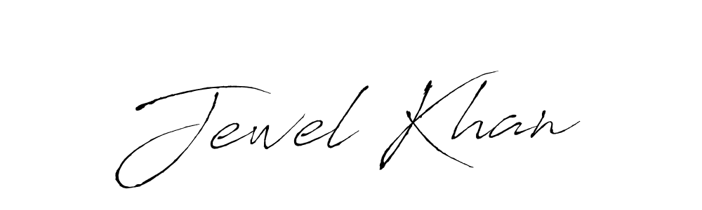 Make a beautiful signature design for name Jewel Khan. With this signature (Antro_Vectra) style, you can create a handwritten signature for free. Jewel Khan signature style 6 images and pictures png