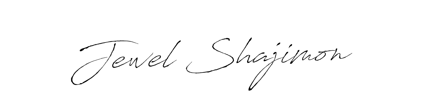 Design your own signature with our free online signature maker. With this signature software, you can create a handwritten (Antro_Vectra) signature for name Jewel Shajimon. Jewel Shajimon signature style 6 images and pictures png