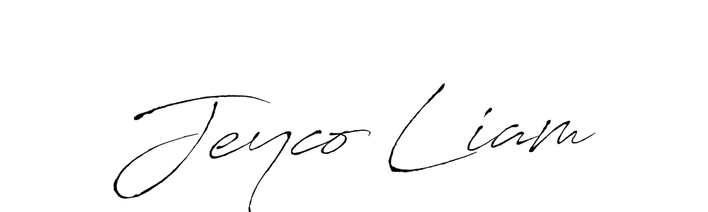 Create a beautiful signature design for name Jeyco Liam. With this signature (Antro_Vectra) fonts, you can make a handwritten signature for free. Jeyco Liam signature style 6 images and pictures png