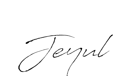 Design your own signature with our free online signature maker. With this signature software, you can create a handwritten (Antro_Vectra) signature for name Jeyul. Jeyul signature style 6 images and pictures png