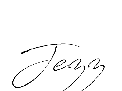 Antro_Vectra is a professional signature style that is perfect for those who want to add a touch of class to their signature. It is also a great choice for those who want to make their signature more unique. Get Jezz name to fancy signature for free. Jezz signature style 6 images and pictures png