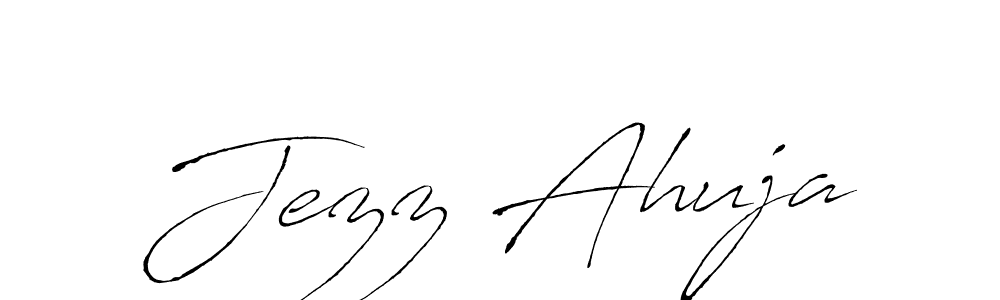 Use a signature maker to create a handwritten signature online. With this signature software, you can design (Antro_Vectra) your own signature for name Jezz Ahuja. Jezz Ahuja signature style 6 images and pictures png