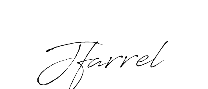 Make a beautiful signature design for name Jfarrel. With this signature (Antro_Vectra) style, you can create a handwritten signature for free. Jfarrel signature style 6 images and pictures png