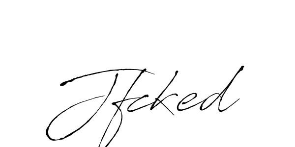 Use a signature maker to create a handwritten signature online. With this signature software, you can design (Antro_Vectra) your own signature for name Jfcked. Jfcked signature style 6 images and pictures png