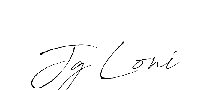 You should practise on your own different ways (Antro_Vectra) to write your name (Jg Loni) in signature. don't let someone else do it for you. Jg Loni signature style 6 images and pictures png