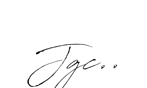 How to make Jgc.. name signature. Use Antro_Vectra style for creating short signs online. This is the latest handwritten sign. Jgc.. signature style 6 images and pictures png