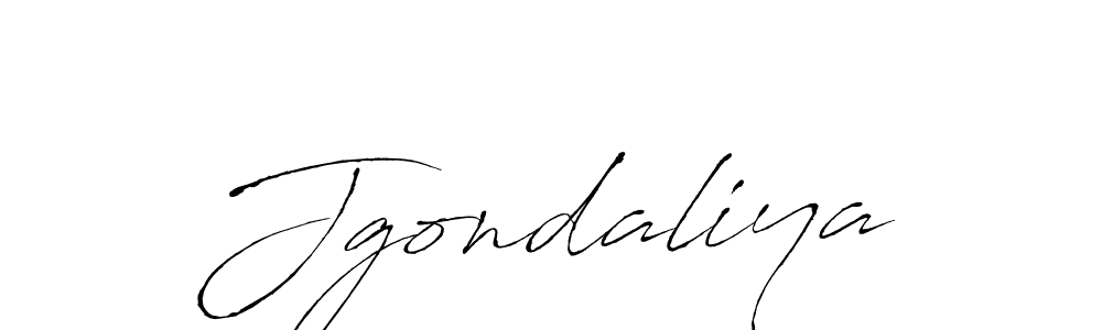 How to make Jgondaliya name signature. Use Antro_Vectra style for creating short signs online. This is the latest handwritten sign. Jgondaliya signature style 6 images and pictures png