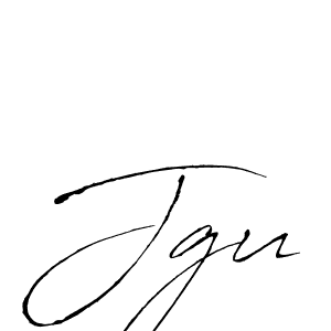 Design your own signature with our free online signature maker. With this signature software, you can create a handwritten (Antro_Vectra) signature for name Jgu. Jgu signature style 6 images and pictures png