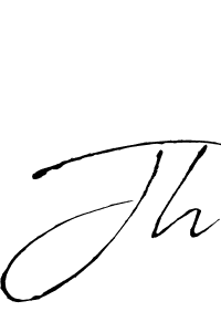 Make a beautiful signature design for name Jh. With this signature (Antro_Vectra) style, you can create a handwritten signature for free. Jh signature style 6 images and pictures png