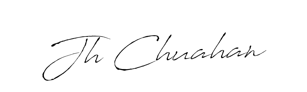 Jh Chuahan stylish signature style. Best Handwritten Sign (Antro_Vectra) for my name. Handwritten Signature Collection Ideas for my name Jh Chuahan. Jh Chuahan signature style 6 images and pictures png