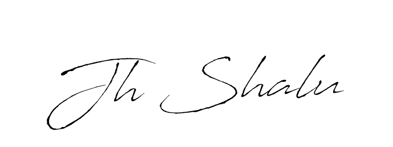 Use a signature maker to create a handwritten signature online. With this signature software, you can design (Antro_Vectra) your own signature for name Jh Shalu. Jh Shalu signature style 6 images and pictures png