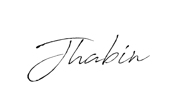 Jhabin stylish signature style. Best Handwritten Sign (Antro_Vectra) for my name. Handwritten Signature Collection Ideas for my name Jhabin. Jhabin signature style 6 images and pictures png