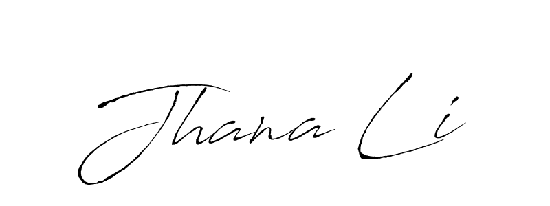 Use a signature maker to create a handwritten signature online. With this signature software, you can design (Antro_Vectra) your own signature for name Jhana Li. Jhana Li signature style 6 images and pictures png