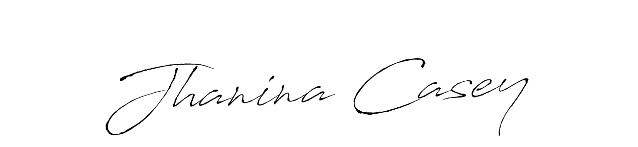 Create a beautiful signature design for name Jhanina Casey. With this signature (Antro_Vectra) fonts, you can make a handwritten signature for free. Jhanina Casey signature style 6 images and pictures png