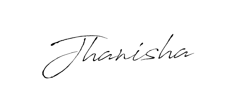 How to make Jhanisha signature? Antro_Vectra is a professional autograph style. Create handwritten signature for Jhanisha name. Jhanisha signature style 6 images and pictures png