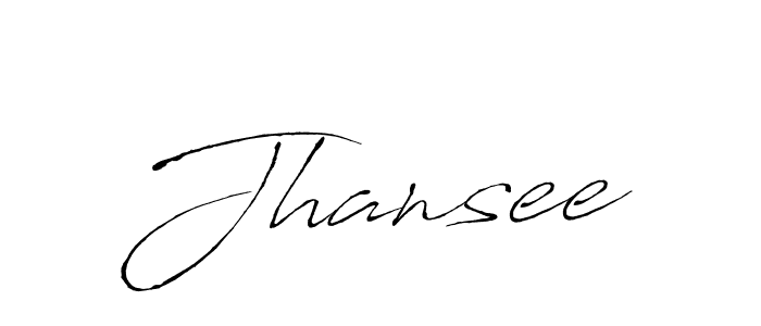 You should practise on your own different ways (Antro_Vectra) to write your name (Jhansee) in signature. don't let someone else do it for you. Jhansee signature style 6 images and pictures png