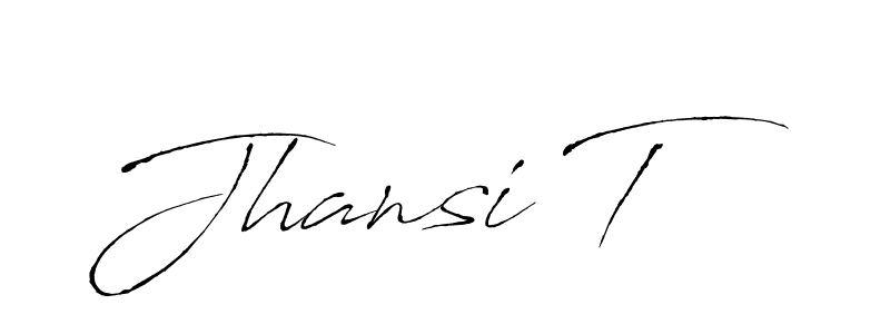 Also You can easily find your signature by using the search form. We will create Jhansi T name handwritten signature images for you free of cost using Antro_Vectra sign style. Jhansi T signature style 6 images and pictures png