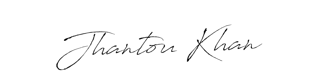 Also we have Jhantou Khan name is the best signature style. Create professional handwritten signature collection using Antro_Vectra autograph style. Jhantou Khan signature style 6 images and pictures png