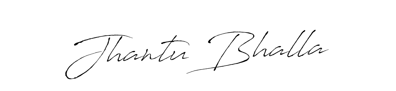 Use a signature maker to create a handwritten signature online. With this signature software, you can design (Antro_Vectra) your own signature for name Jhantu Bhalla. Jhantu Bhalla signature style 6 images and pictures png