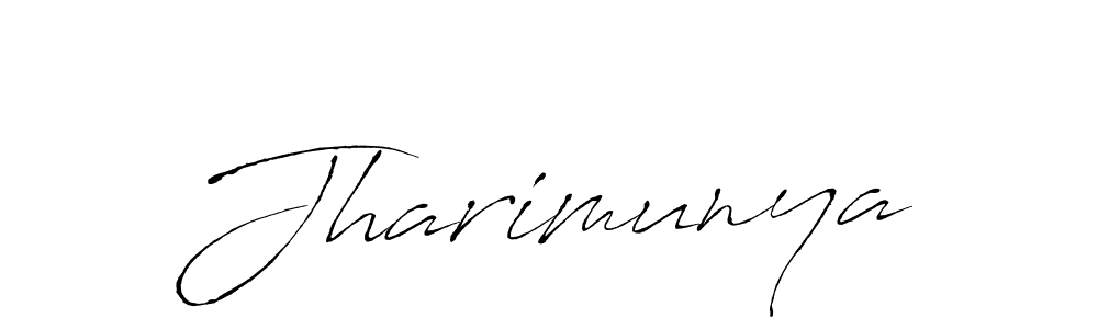 Design your own signature with our free online signature maker. With this signature software, you can create a handwritten (Antro_Vectra) signature for name Jharimunya. Jharimunya signature style 6 images and pictures png