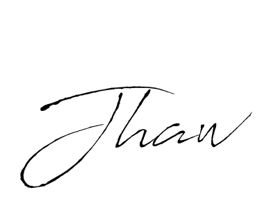 Make a beautiful signature design for name Jhaw. With this signature (Antro_Vectra) style, you can create a handwritten signature for free. Jhaw signature style 6 images and pictures png