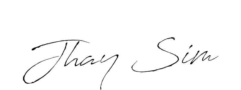 It looks lik you need a new signature style for name Jhay Sim. Design unique handwritten (Antro_Vectra) signature with our free signature maker in just a few clicks. Jhay Sim signature style 6 images and pictures png