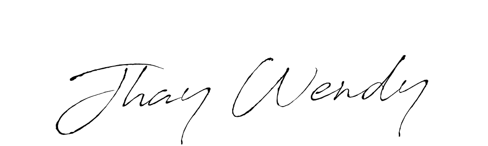 Also You can easily find your signature by using the search form. We will create Jhay Wendy name handwritten signature images for you free of cost using Antro_Vectra sign style. Jhay Wendy signature style 6 images and pictures png