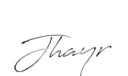 Design your own signature with our free online signature maker. With this signature software, you can create a handwritten (Antro_Vectra) signature for name Jhayr. Jhayr signature style 6 images and pictures png