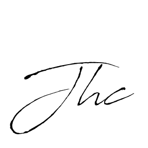 How to make Jhc signature? Antro_Vectra is a professional autograph style. Create handwritten signature for Jhc name. Jhc signature style 6 images and pictures png