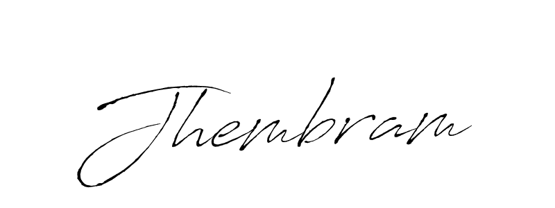 How to make Jhembram signature? Antro_Vectra is a professional autograph style. Create handwritten signature for Jhembram name. Jhembram signature style 6 images and pictures png