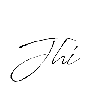 Jhi stylish signature style. Best Handwritten Sign (Antro_Vectra) for my name. Handwritten Signature Collection Ideas for my name Jhi. Jhi signature style 6 images and pictures png