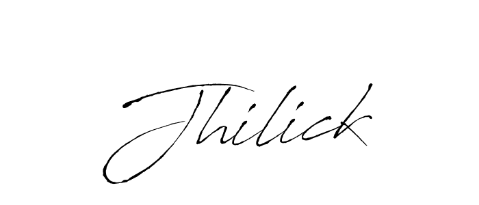 Also You can easily find your signature by using the search form. We will create Jhilick name handwritten signature images for you free of cost using Antro_Vectra sign style. Jhilick signature style 6 images and pictures png