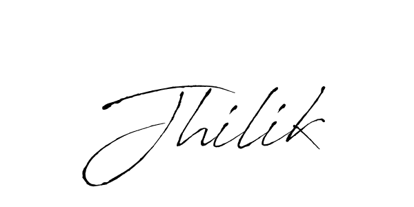 You should practise on your own different ways (Antro_Vectra) to write your name (Jhilik) in signature. don't let someone else do it for you. Jhilik signature style 6 images and pictures png